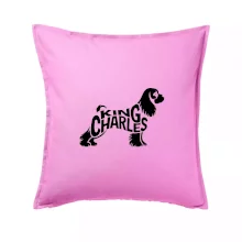 Kavalier king Charles španiel nápis v tele