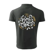 Merry christmas - nápis guľatý