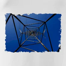 Stožiar vysokého napätia zospodu