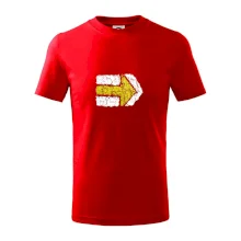 Párová turistická značka žlutá