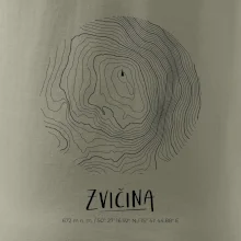Zvičina - vrstevnice v kruhu