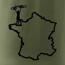 Cyklistka nad Francií