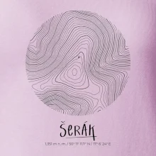 Šerák - vrstevnice v kruhu