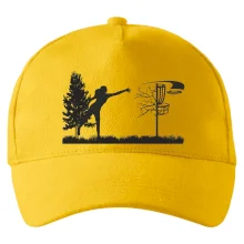 Disc golf - žena čierny obrázok