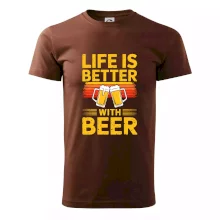 Life is better with beer - oranžové