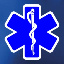 Rescue - Hviezda na prsníku + nápis na chrbte Rescue - Hviezda na prsníku + nápis na chrbte