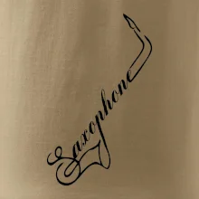 Saxophone nápis Saxophone nápis