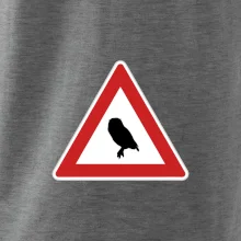 Dopravná značka - Pozor sova Dopravná značka - Pozor sova