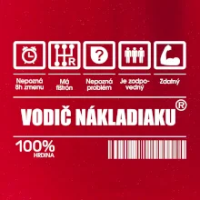 Čiarový kód - Vodič nákladiaku