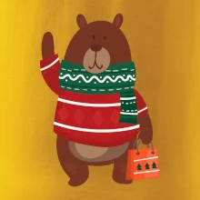 Medveď s darčekom