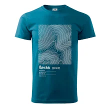 Šerák - vrstevnice v obdĺžniku