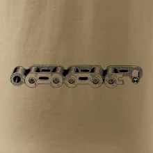 Cyklistická reťaz nákres