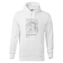 Velký Javorník (Beskydy) - vrstevnice v obdĺžniku