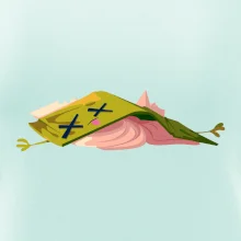 Kreslená kniha unavená