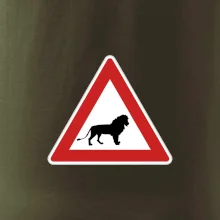 Dopravná značka - Pozor lev