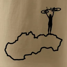 Mapa Slovenska - cyklista