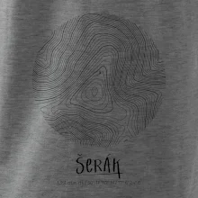 Šerák - vrstevnice v kruhu