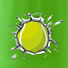 Tenisová loptička v triku