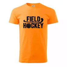 Field hockey loptička a nápis Field hockey loptička a nápis