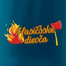 Hasičšské dievča oheň a sekera