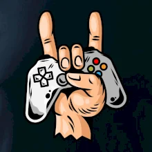 Gamer - gamepad paroháč