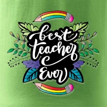 Farebné ceruzky best teacher ever