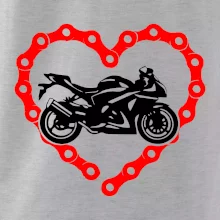 Moto srdce reťaz - superšport Moto srdce reťaz - superšport
