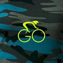 GO - Fluo cyklista malý