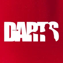 Darts - nápis so šípkarom