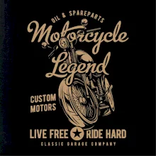 Motorcycle Legend Live free Ride hard