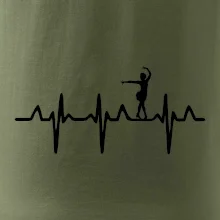 EKG tanečnice salsy