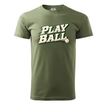 Play ball retro sportovní nápis