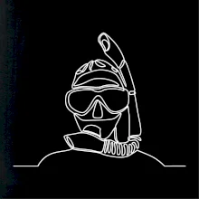 Potápač jedným ťahom