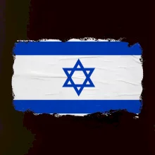 Izraelská vlajka plagát