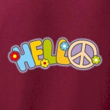 Hello hippie symbol