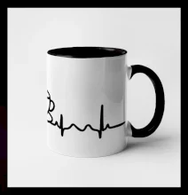 EKG hrnček kávy EKG hrnček kávy