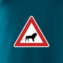 Dopravná značka - Pozor lev