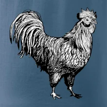 Kohút kreslený čiernobiely