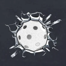 Florbal lopta v triku Florbal lopta v triku