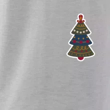 Folklór na prsníku vianočný stromček