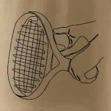 Tenisová raketa jedným ťahom Tenisová raketa jedným ťahom