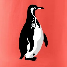 Tučniak čiernobiely z boku