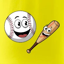 Parové tričko - baseballová raketa a loptička