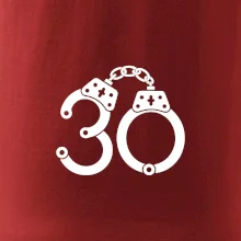 Narodeninové tričko pre policajta - putá 30