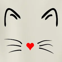 Mačka - srdce namiesto nosa