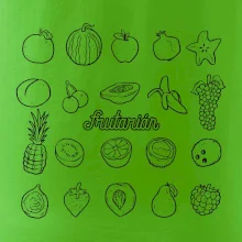 Frutarián ovocie vo štvorci