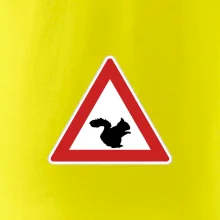 Dopravná značka - Pozor veverička