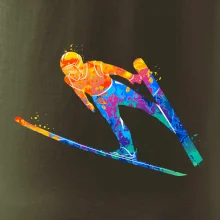 Skokan na lyžiach splash