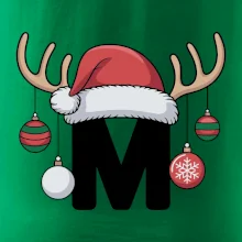 Vianočné rodinné tričká - písmeno a čiapka