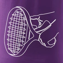 Tenisová raketa jedným ťahom Tenisová raketa jedným ťahom